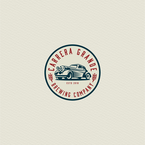 Sketch brand with the title 'Carrera Grande Brewing Company'