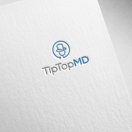 Stethoscope design with the title 'TipTopMD'