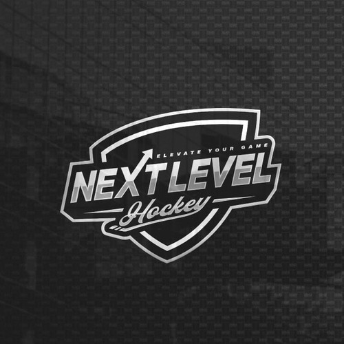 Hockey puck logo with the title 'NEXT LEVEL HOCKEY Logo'
