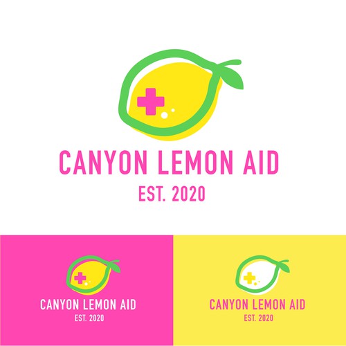 Lemonade logo with the title 'Logo design for Canyon Lemon Aid'