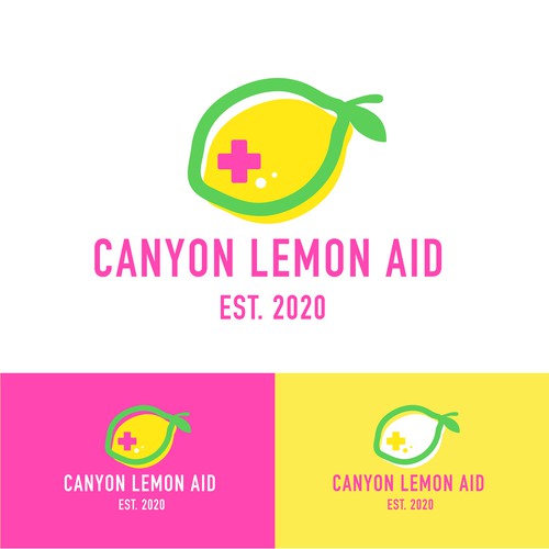 Lemonade logo with the title 'Logo design for Canyon Lemon Aid'
