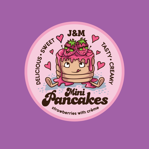 Pen logo with the title 'Mini pancakes and desserts'