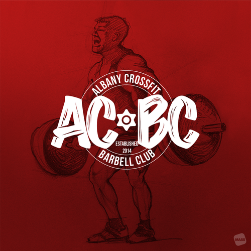 Gym illustration with the title 'Logo for a gym'