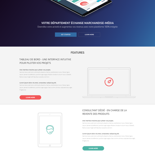 Startup website with the title 'Gregario'