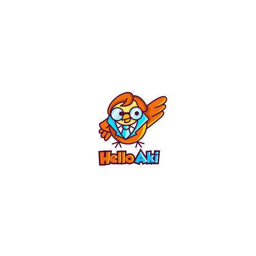 Owl logo with the title 'Hello Aki'