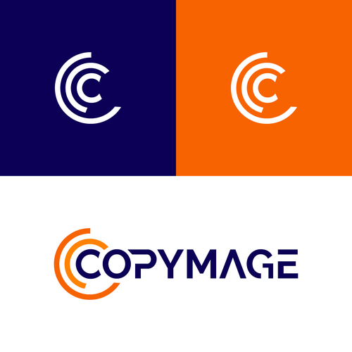 Eshop design with the title 'Copymage Logo Concept'