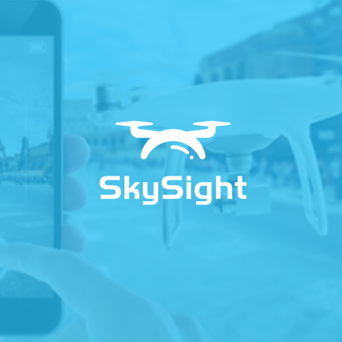 Drone logo with the title 'skysight'