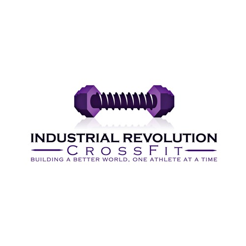 CrossFit logo with the title 'Logo For Industrial Crossfit'