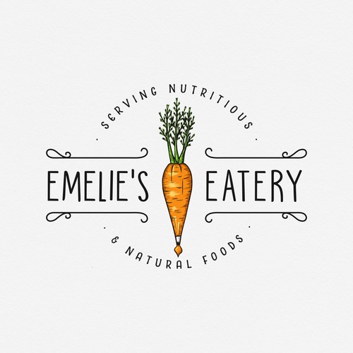 Catering design with the title 'Emelie's Eatery'