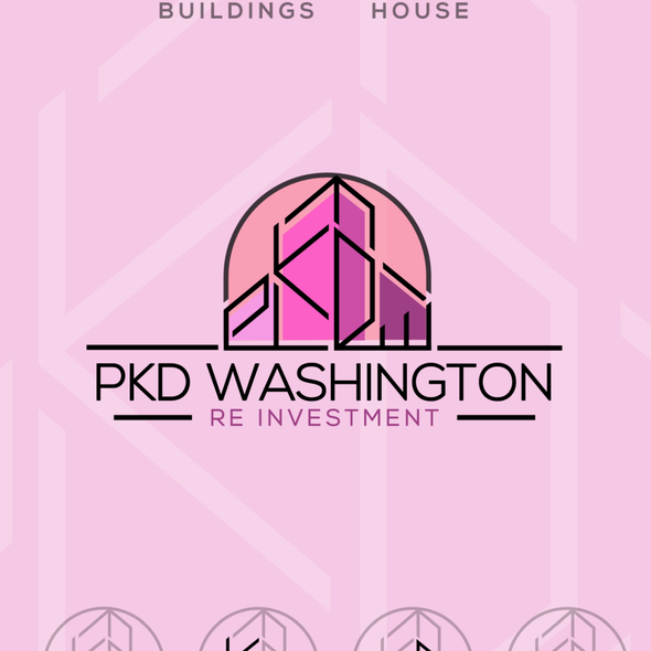 Hidden meaning logo with the title 'Different Logo for Real Estate'