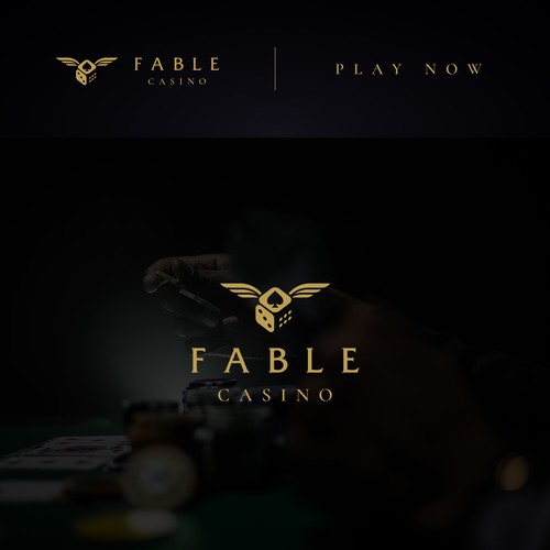 Casino design with the title 'Fable Casino logo'