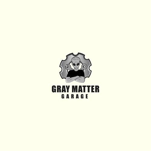 Alien logo with the title 'Gray Matter Garage'