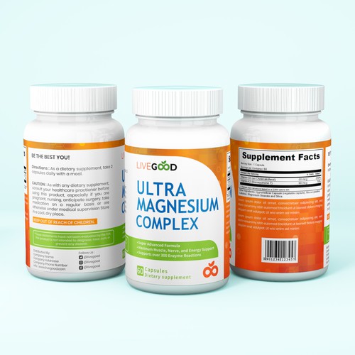 Pharmacy label with the title 'Jar packaging label'