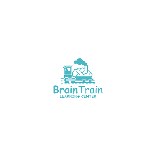 Train design with the title 'Modernize our logo while we educate the children'