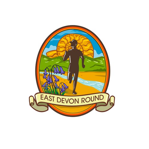 Marathon design with the title 'East Devon Round'