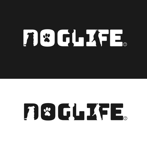Text brand with the title 'Logo for 'Dog Life''