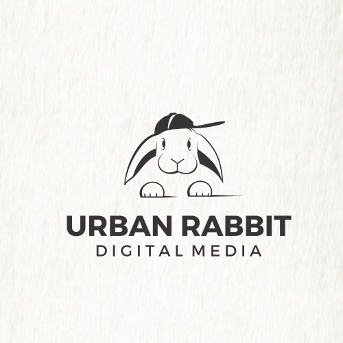 Modern Fun Rabbit Logo Design Gráfico por lexlinx · Creative Fabrica