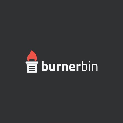 Waste logo with the title 'burnerbin'