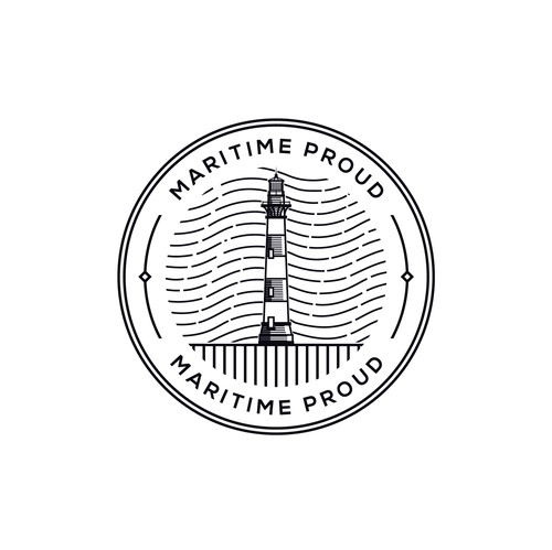 Nautical design with the title 'MARITIME PROUD'