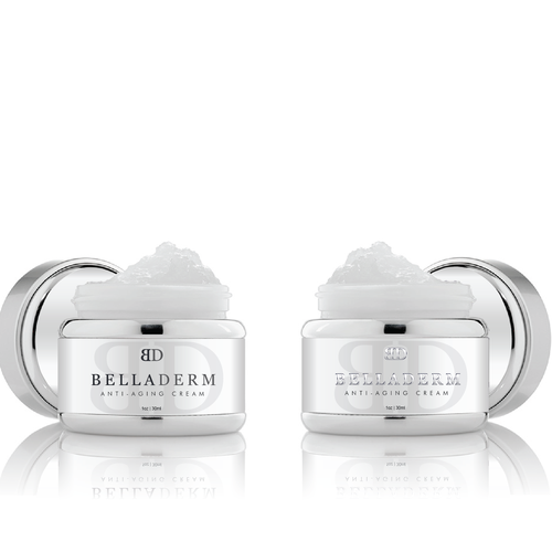 Clinic design with the title 'Label for anti-aging cream'