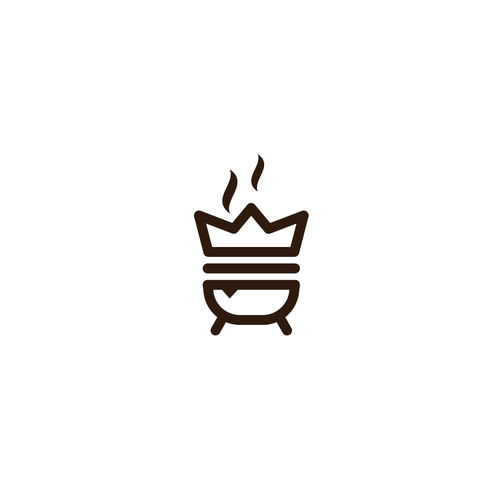 Sandwich shop logo with the title 'Bold logo for the kings of grilled meat sandwiches'