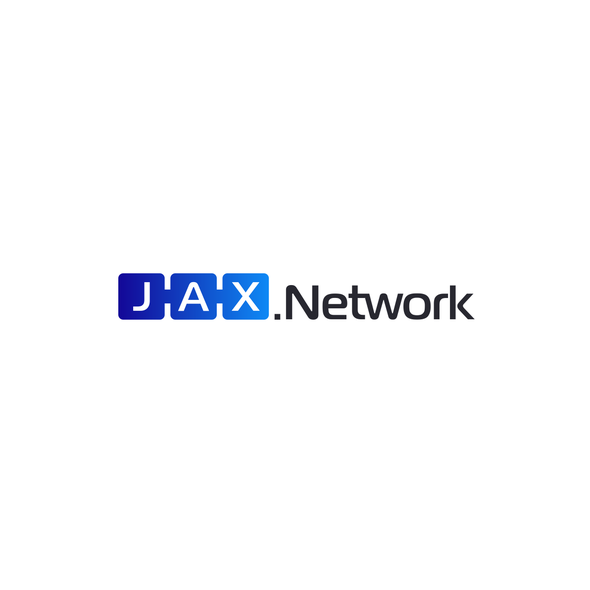 Network design with the title 'JAX network'