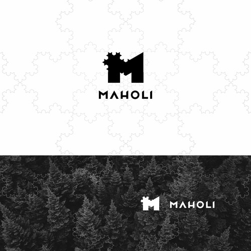 Fractal design with the title 'Canadian apparel logo'