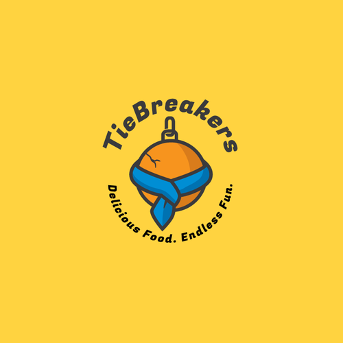 Pinball logo with the title 'Fun and bold logo'