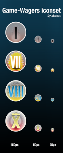 Steam design with the title 'Badges for gaming website.'