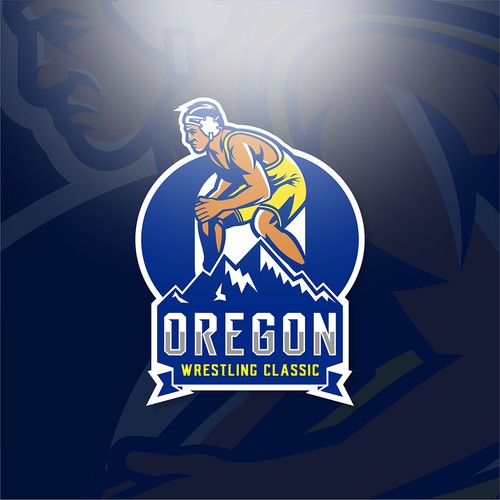 Portland logo with the title 'Oregon Wrestling Championship'