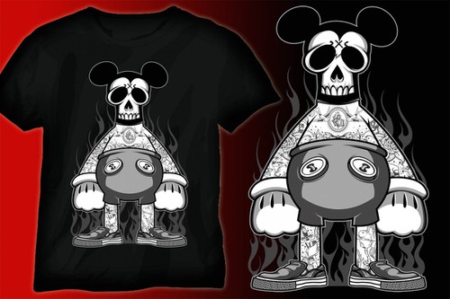 Mouse design with the title 'Mouse T-shirt Design'