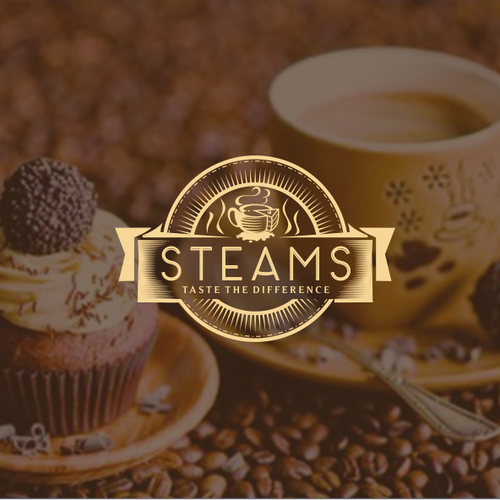 Dessert logo with the title 'logo steams 2'