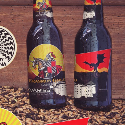 Beer label with the title 'label'