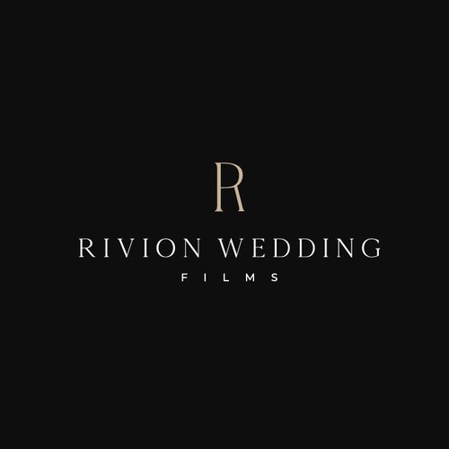 Black and gold logo with the title 'Rivion Wedding Films'