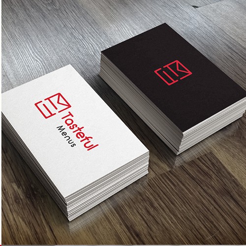 Menu logo with the title 'tasteful menus'