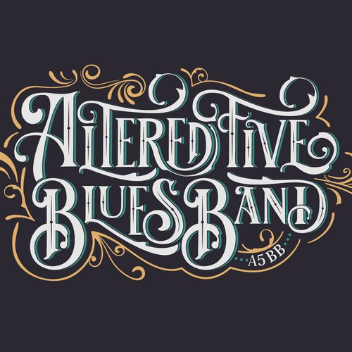 Badge t-shirt with the title 'vintage typeface'