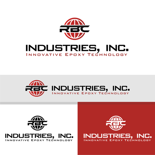 Chemical logo with the title 'RBC Industries - Chemical manufacturer needs logo revamp for new website & world market appeal!'