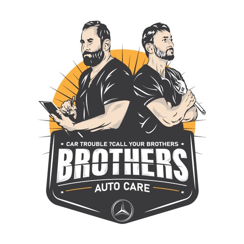 De carros logo with the title 'Brother’s auto care'