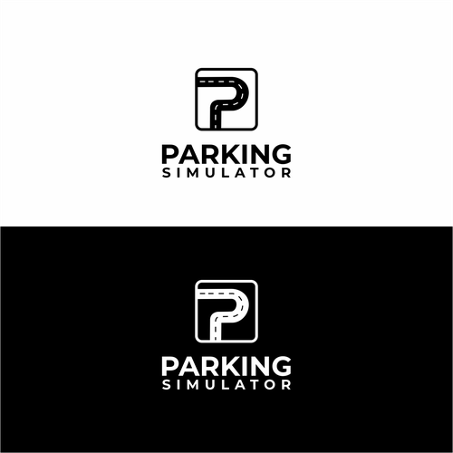 Parking design with the title 'An iconic logo for Parking Simulator'