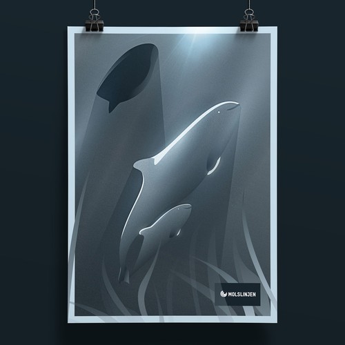 Harbor design with the title 'The Harbor Porpoise Poster'