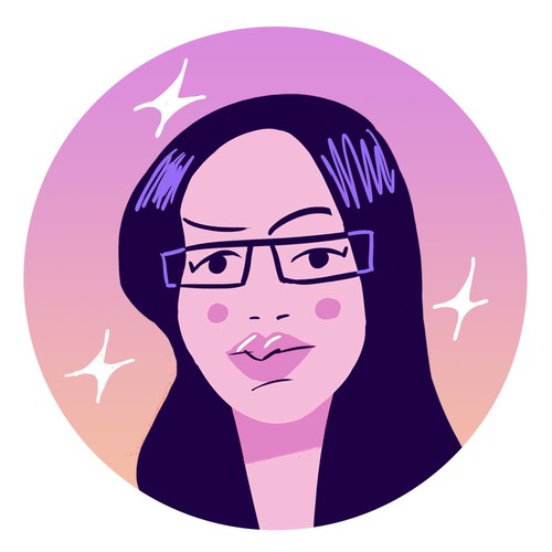 Avatar design with the title 'Avatar for book writer'