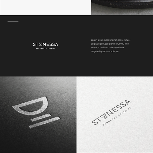 Clay logo with the title 'Simple Elegant logo for STONESSA'