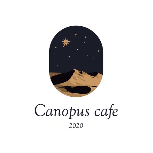 Qatar design with the title 'creative logo for a café '