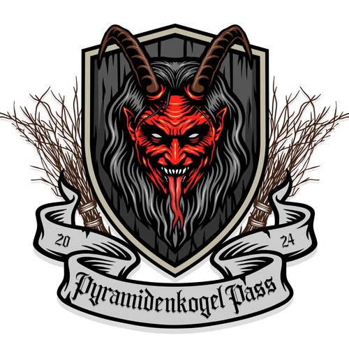 Devil logo with the title 'PYRAMIDENKOGEL PASS'