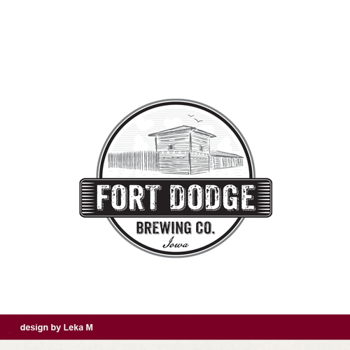 Fort design with the title 'Fort Dodge Brewing Co.'