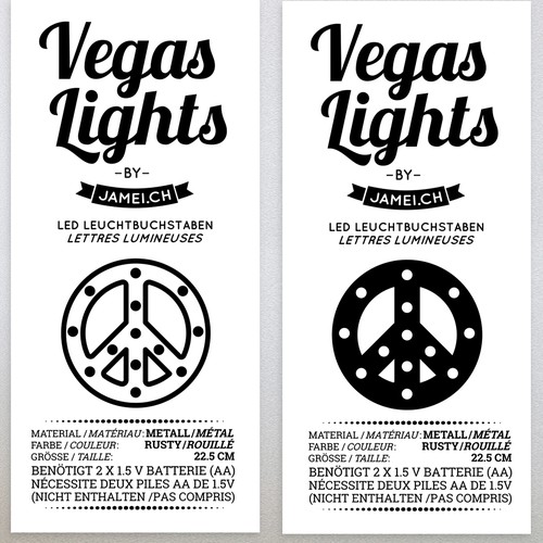 Sticker label with the title 'Sticker design'