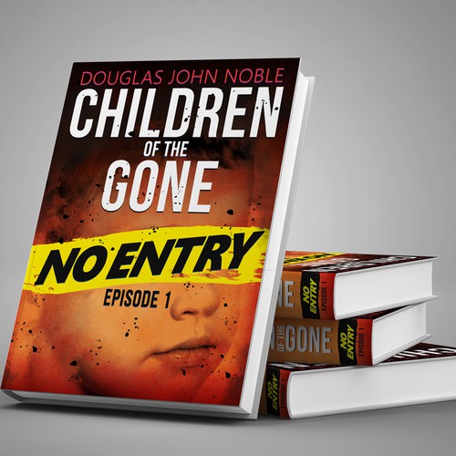 Post-apocalyptic book cover with the title 'Stunningly Simple Novel Cover for Post Apocalyptic Serial Novel'