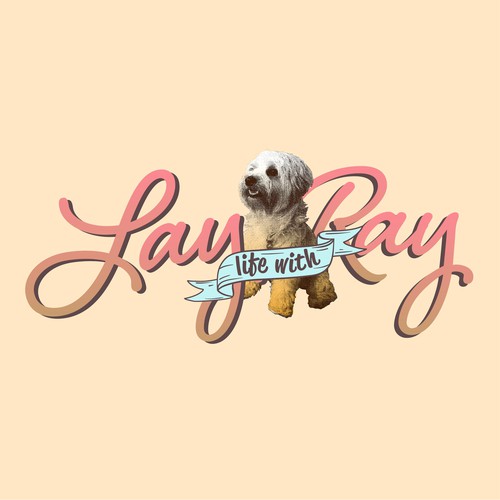 Vlog logo with the title 'Logo For a Lifestyle & Travel Instagram/Vlog'