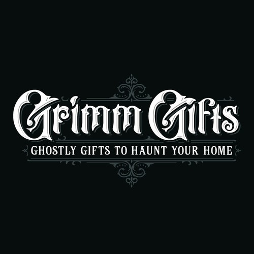 Gothic design with the title 'Grimm Gifts Logo'