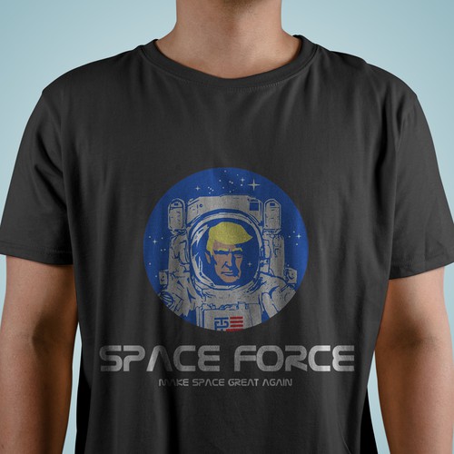 NASA design with the title 'Make space great again'